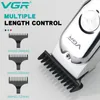 VGR Aparador de Cabelo Profissional Máquina de Corte Sem Fio Elétrica Zero para Homens V071 240315