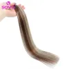 Extensions V Tip Human Hair Extension Fusion Hair Silky Straight Dark Brown Pre Bonded V Shape Keratin Hair Vietnamese Remy Hair For Salon