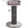 Cat Beds Furniture Comfortable Full Bed Cat Scraper Toy Gray 22.75 X 22.75 X 35 inch High Rapier Scraper Pillar Indoor Cat Amusement Park Y240322