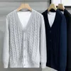 2024 미국 뉴 봄과 가을 니트웨어 스웨터 니트 가디건 캐주얼 코트 겉옷 남성용 남성용