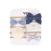 Accessoires pour cheveux 5 pièces / ensemble bandeau élastique en nylon pour bébé bandeau doux et sans couture princesse mignonne