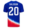 2023 2024 Stany Zjednoczone Pulisic Soccer Koszulki McKennie Reyna McKennie Weah Swanson USASas Morgan Rapinoe 1994 Mężczyzn Kobiet Kit Kit Football Shirt