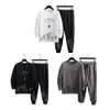 Korea Mens Cotton Sets Hoodie Sweatpants 2 Piece Sweatshirt Suits Kawaii Korean Streetwears Luxury Brand Tracksuit Outfit 240312