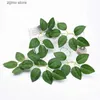 Faux Floral Greenery 20Pcs Silk Rose Leaves Christmas Decorations for Home Wedding Bride Wrist Decorative Flowers Artificial Plants Ddiy Gift Box Y240322