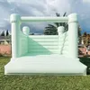 Maison gonflable de rebond de PVC de 4x4m 13.2ft sautant le cavalier blanc de châteaux gonflables de videur de château gonflable avec le ventilateur pour des adultes et des enfants de fête d'événements de mariage