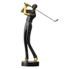 Golf Human Statue Resin Art Creative Sculpture Office Decor Accessories Modern Craft Cabinet Tabletop Figurines Home Decoration 240314