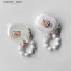 Lenovo LP40 Pro /LP10 /LP2 /LP5 /LP12 /LP6ケースのかわいいクマ /漫画カバーSilicone Clear Earphone Cover with KeyChainy240322のイヤホンアクセサリ