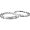 Parringar 925 Sterling Sier Diamond för älskare Matchande smyckesuppsättning Drop Delivery Ring DH3XU