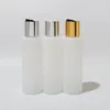 Botellas de almacenamiento 100 ml Vacío HDPE Plástico Collar de oro Botella de bomba 3.4 oz Viaje Maquillaje y cuidado de la piel Loción Tapa de disco