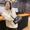 Umhängetaschen Retro Frauen Tragbare Kleine Quadratische Rotwein Damen Unterarm Tasche Vintage PU Leder Weibliche Tote Geldbörse Handtaschen