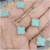 Cleef Four Leaf Clover Armbands Van Clover Armband Charm Armband Luxury Clover Designer Love Ring Mother of Pearl Sweet Blue Shell 18k Gold 4 Leaf Flower Brand Ban Ban