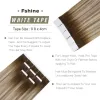 Extensions Full Shine Tape in Hair Balayage Color 100% Real Human Hair Extensions 20 PCS 50G Sömlös tejp på hårmaskinen Made Remy