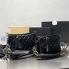 Designer Hobo Handtas Logo Keten Schouderriem Dames Crossbodytassen met één schouder 10A Crossbodytassen van kalfsleer