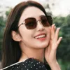 2 pcs Fashion luxury designer Inverted Half Frame Metal Square Sunglasses 2023 New Ni Same Style Sunglasses Light Luxury Sunglasses Concave Shape