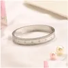 Bangle Love Mens Bracelet Designer For Women Heart Fashion Trinity 316L Stainless Steel Men Jewelry String Nail Bracelets Drop Deliver Dh0Ft