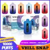 Original heiße Marke VHILL SNAP 10000 Puff 10K Puffs Einweg-Vapes E-Zigaretten-Pod-Gerät 5% wiederaufladbare Batterie 20 ml Gerät Vape Pen Bar VS POCO Vape