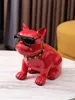 Französische Bulldogge Sparschwein Hundefigur Spardose für Kind Geschenk Heimdekoration Münzaufbewahrungsbox Halter Münzbank Spielzeug für Kinder 240319