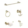 Bath Accessory Set Bathroom Hardware Towel Bar Toilet Roll Paper Holder Robe Hook Hanger Rails Rack Wall Mount Accessories Kit