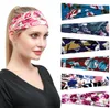 Bohême femmes casque Stretch Turban cheveux accessoires chapeaux Yoga course pansement bandes de cheveux bandeaux large bandeau