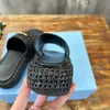 Gehaakte Flatform Slides Ontwerpers Weven Driehoekige Platform Sandalen Dames Zomervakantie Platform Slippers Maat 35-40