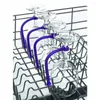 Kök förvaring tvättar assistent vinglasskydd röd kopp hållare silikon lila rack tillbehör flexibel diskmaskin