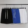 Shorts casuais de verão masculino mulher solta moda joggers shorts azul branco preto