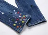 Tasarımcı kot pantolon denim nakış pantolon moda delikleri pantolon beden 28-36 hip hop sıkıntılı fermuar pantolon erkek 2024 üst satma 2029