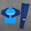 Football toursuit Tech polarowe dosty męskie na pół zip u góru garnituru projektant technologii garnitur sportowy swobodny moda szybka suszenie garnitur trening rozmiar 2xl