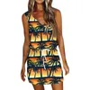 Casual Dresses Sleeveless Dress For Women Women'S Summer Hawaii Printed With Pockets Elegant And Pretty