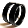 Bandringe Großhandel 50 Stück Uni Schwarz Breite 6 mm Edelstahl für Männer und Frauen Verlobungsring Freund Geschenk Party Drop Delive Dhgarden Dhicu