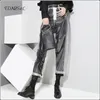 Women's Pants Sexy Loose PVC Transparent Women Fashion See Through Trousers Autumn Winter Straight Ankle-length Capris Custom