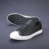 Schuhe Luxus Low Top Männer vulkanisieren Schuhe Herbst Neue Leder Casual Schuhe Korean atmungsaktive schwarze Schnürung Sneaker Schuhe