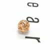 Wisiorki chiński styl pusty okrągły koralik wisiorek 14K Rose Gold Splated Urocze proste damskie naszyjnik biżuteria
