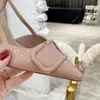 Tasarımcı Yüksek Topuklu Sandal Posty Toe Slingbacks Pompalar Yeni Kalite Patent Deri Stiletto Topuklar 8cm Sandallar Kadın Lüks Tasarımcı Elbise Ayakkabı Kutulu