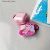 Akcesoria słuchawkowe Pink Sleep Bear Lucky Earnphone Fase for AirPods 3 Ochrata ochronna z klęską gwiazdą dla Airpods 1 2 Pro Pro2 Bluetooth HeadSey240322