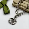 Naszyjniki wiszące srebrny designer naszyjnik g biżuteria moda luksusowe klasyczne naszyjniki mody biżuterii g