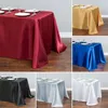 Bordduk Satin Solid Color Tracloth Cover Wedding Party Event El Restaurant Bankett Dinner Home Decor Supply