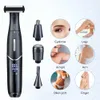 Electric Shavers 4-in-1 electric shaver set with multifunctional hair removal equipment eyebrow trimmer nose clipper rechargeable shaver for the whole body 24322