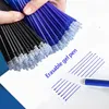 305080100PcsLot 05mm Gel Pen Erasable Refill Rod Set Blue Black Ink Shool Washable Handle Writing Stationery Supplies 240320