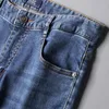 Męskie dżinsy letnie moda swobodny wygodne oddychające spodnie trendowe w lekkim