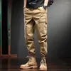 Men's Pants Work Long Casual Camouflage Multi Pocket Cotton