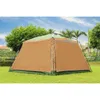 Tents and Shelters Double Layers Tent Include 4sides Walls Outdoor Fully Automatic Aluminum/Steel Tube Anti-mosquito Rain-proof Sunscreen Pergola 240322