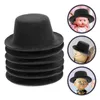 ملابس الكلاب 6 PCS Mini Cowboy Hat قبعات صغيرة للحرف اليدوية الكلاب المتوسطة أعلى قبعات القماش القابلة للاستبدال