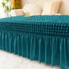 Table Cloth Bubble Jacquard Fabric Cover Wedding End With Skirt Ruffle Style Party El Meeting Banquet Show Decoration