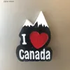 Fridge Magnets Fridge Magnet Tour Toronto Canada Maple Leaf Deer Ski Whale Mountain Bike Snow Zone Resin Refrigerant Sticker Y240322