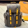 New hot designer backpack men and women fashion duffel bag travel backpack classic Pull the rope open and close coated canvas leather boarding bag backpack