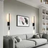 Vägglampor lampa modern LED -monterade läslampor med switchbelysning för sovrummet sängplats