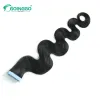 확장 goinggo body wave human hair tape in extentions 흑인 여성 브라질 머리 자연 검은 색 1B 천연 머리 20pcs 40/50g