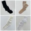 Women Socks Black Rhinestone Pantyhose Hollow Out White Solid Color Mesh Stockings Leggings Korean Style Bling Lady