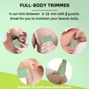 Body Hair Trimmer voor mannen Ballen Waterdicht Groen Elektrisch scheerapparaat Trimmer Machine voor man Scheren Liestrimmers Gevoelige gebieden 240322